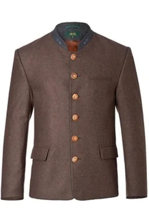 Wiesnkönig Trachtenjacke Lodenjacke Benjamin braun 48