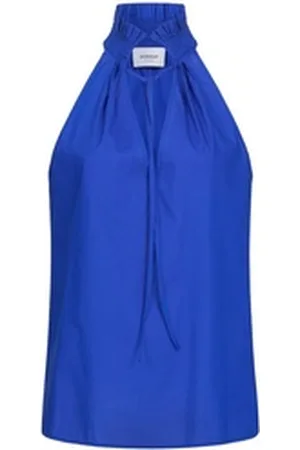 Dondup Blusentop Blusentop mit Rüschendetails blau 38