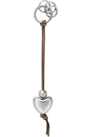 Georg Jensen Schlüsselanhänger Heart braun
