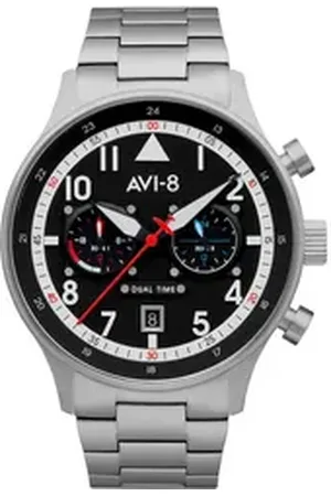 Avi-8 Quarzuhr AV-4088-11 Carey Dual Time Herrenuhr 44mm 5ATM AV-4088-11 Carey Dual Time Herrenuhr 44mm 5ATM