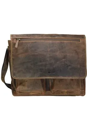 Baoobaoo Greenburry Messenger Bag Vintage, Leder braun