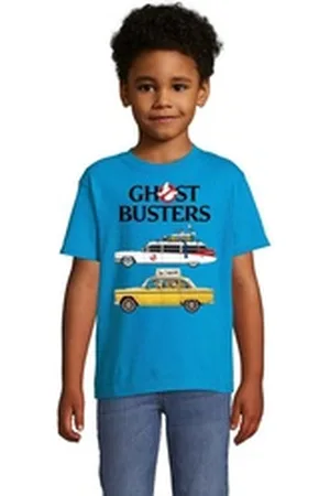 Blondie & Brownie T-Shirt Kinder Ghostbusters Cars Auto Geisterjäger Geister Film Ghost blau 8 Jahre (118/128)