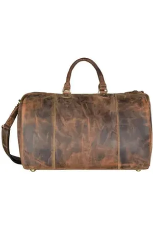 Greenburry Reisetasche Vintage, Leder braun