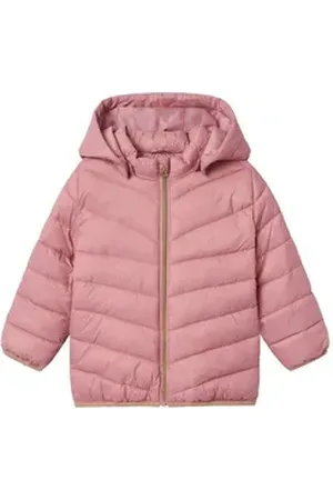 NAME IT Steppjacke (1-St) grau|rosa|silberfarben 92