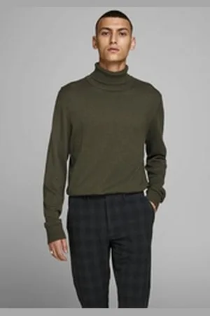JACK & JONES Rollkragenpullover Emil Knit Roll grün XS (44/46)