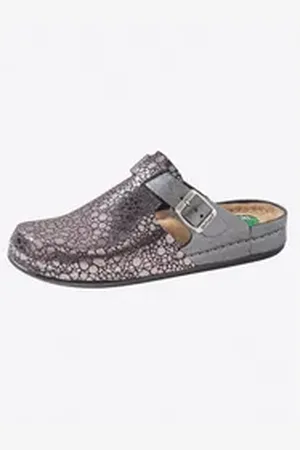 Dr. Feet Pantolette Hausschuh grau 38 EU
