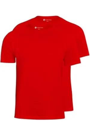 STARK SOUL T-Shirt T-Shirt, Baumwolle 2er Pack rot S