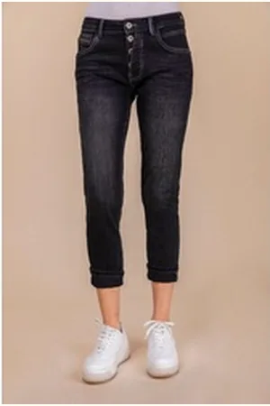 Blue Fire Tapered-fit-Jeans schwarz 32i/28
