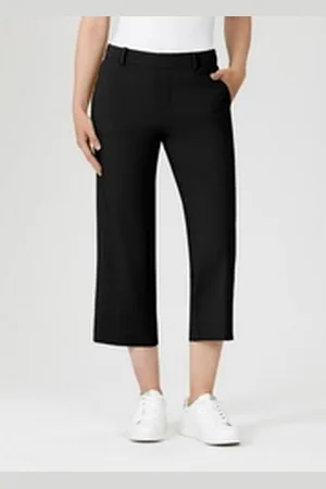 STEHMANN Culotte Fenja2- modische Culotte Schlupfhose mit Schrägtaschen schwarz 36