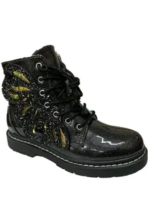 Lelli Kelly Kinder Stiefelette ALI DI FATA LK5544-01 glitter schwarz Lack Stiefel schwarz 34 EU