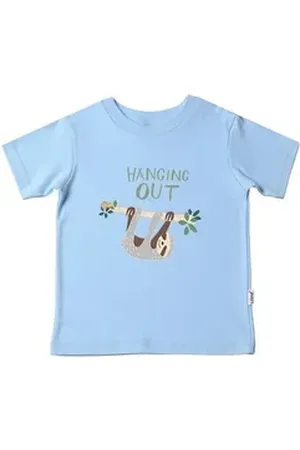 LILIPUT T-Shirt mit Faultier-Print blau 110/116
