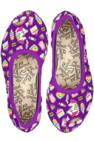 Beck Schläppchen Candy Gymnastikschuh (atmungsaktive Baumwolle) rutschfeste Laufsohle lila 32 EU