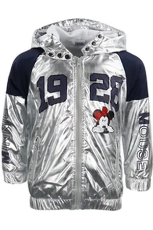 Disney Regenjacke Minnie Mouse Kinder Regenjacke Jacke mit Kapuze gefüttert Gr. 98 bis 128 silberfarben 128