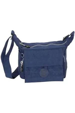 Bag Street Umhängetasche - Crinkle Damen Umhängetasche Stofftasche Handtasche Auswah