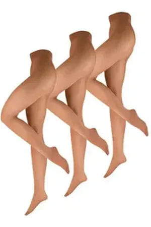 Nur Die Feinstrumpfhose Tanzstrumpfhose 70 DEN (3 St) nylon transparent Fein-strumpfhose beige 38-40