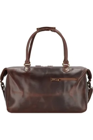 Buckle & Seam Reisetasche Linwood, Leder braun