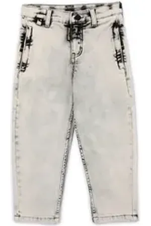 Gulliver Straight-Jeans aus hellem Denim grau 128