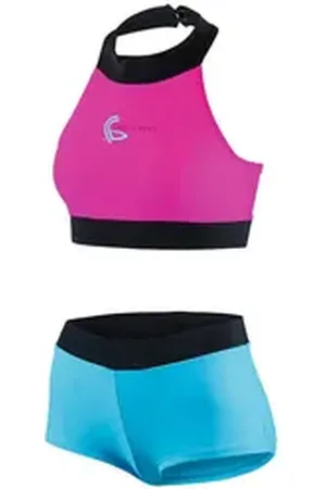 Beco Beermann Triangel-Bikini-Top Laguna Beach, in leuchtenden Farben mit raffiniertem Design blau|rosa 40