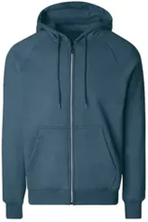 Trigema Sweatjacke Sweatjacke mit Kapuze (1-tlg) blau 5XL