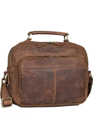 STILORD Schultertasche "Kuno" Umhängetasche Herren Leder klein Schultertasche und Handtasche braun