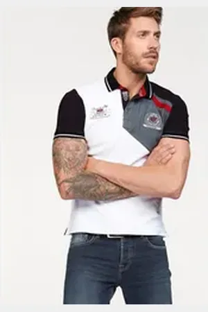Bruno Banani Poloshirt Kurzarm, körpernahe Passform, unifarben, mit Polokragen weiß 4XL (68/70)
