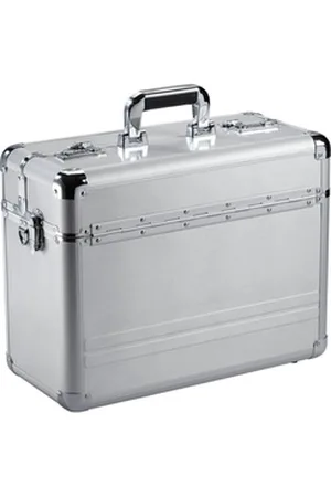 Dermata Pilotenkoffer Alu-Business-Koffer - 46,5 x 36,5 x 22 cm silberfarben