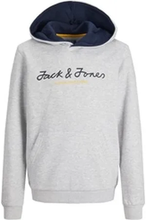 JACK & JONES Hoodie Kinder Jungen Hoodie Pullover JCOBERG SWEAT HOOD SN JNR grau 176