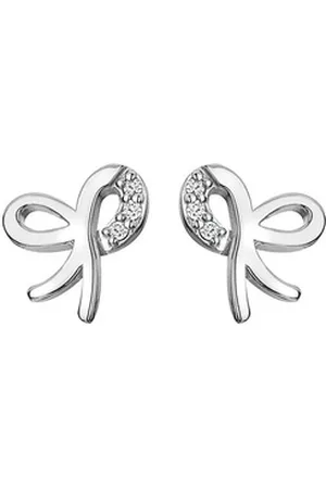 Hot Diamonds Paar Ohrstecker Ohrstecker Silber mit Diamanten Schleife silberfarben