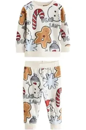 Next Pyjama Single Pyjama aus weichem Fleece mit Elasthan (2 tlg) beige 92-98 (2-3 J.)