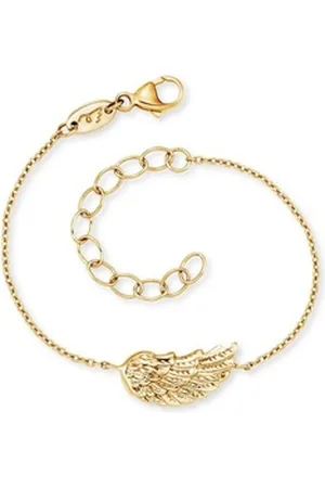 HERZENGEL Armband Schmuck Geschenk, Armkette, Flügel, HEB-WING-01, HEB-WING-01-G gelb|goldfarben