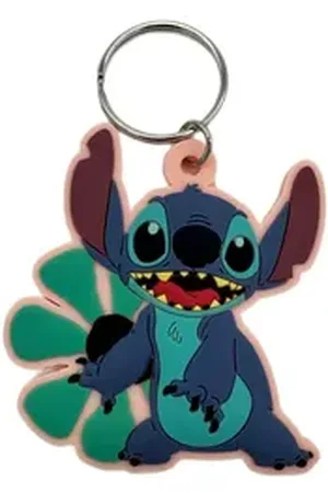 Disney Schlüsselanhänger Schlüsselanhänger Lilo& Stitch Stitch Mund auf, Schlüsselanhänger Haustierschlüsselanhänger Geschenk Hund Frau Herren bunt