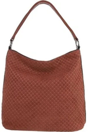Ital-Design Schultertasche Große, Damentasche used Optik Shopper Handtasche braun