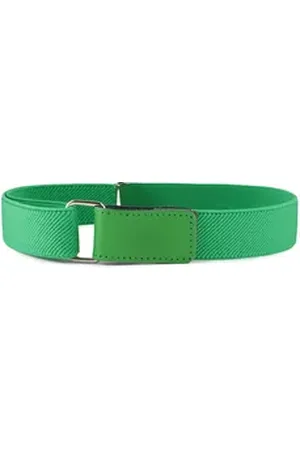 Ladeheid Stoffgürtel Kinder Gürtel Elastik-Gürtel 1-12 Jahre 34-90 cm P15 grün 0-2 Jahre
