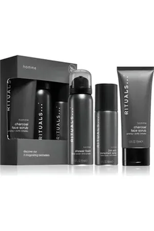 Rituals Pflege-Geschenkset The Ritual Homme Collection Try Me Duschschaum Antitranspirant-Spray Geschenkset, 3-tlg., Geeignet für die tägliche Körper- und Gesichtspflege, ideal für Männer