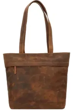 Greenburry Shopper Vintage, Leder braun