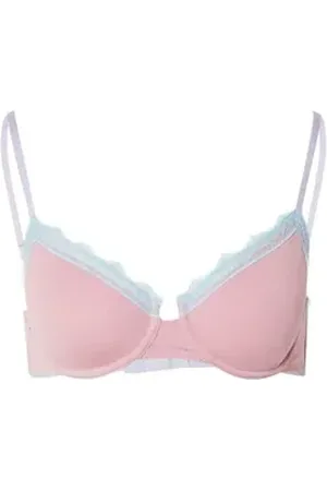 Dora Larsen T-Shirt-BH ISLA (1-tlg) Spitze blau|rosa 32