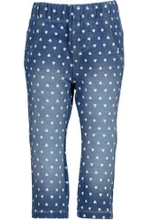 Blue Seven Skinny-fit-Jeans Baby-Mädchen Jeggins mit Allover-Print blau 68