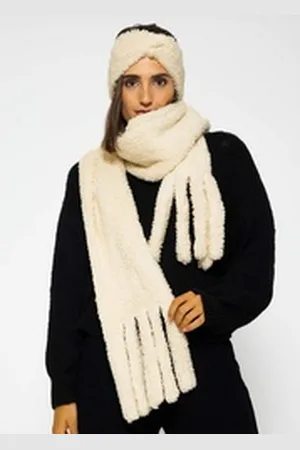 SASSYCLASSY Schal Damen Teddyfell-Schal, Warm & Flauschig Damen Schal weiß