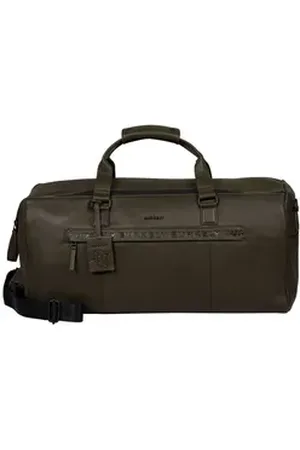 Burkely Reisetasche Minimal, aus echtem Leder grün