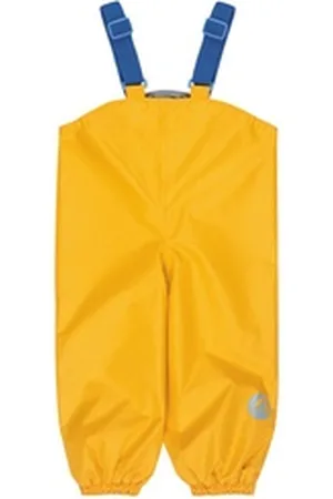 FINKID Regenhose Pullea Yellow Regenhose mit Trägern Latzhose 100/110 Latzhose winddicht wasserdicht unisex Kinderregenhose Gr.100/110