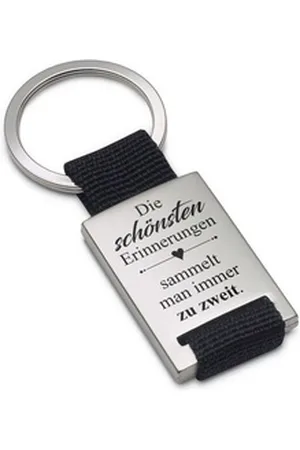 Lieblingsmensch Schlüsselanhänger Die schönsten Erinnerungen sammelt man immer zu zweit. (Schlüsselanhänger mit Gravur, inklusive Schlüsselring), Robuste und filigrane Lasergravur