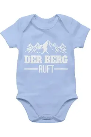 Shirtracer Shirtbody Der Berg ruft Sport & Bewegung Baby blau 3/6 Monate