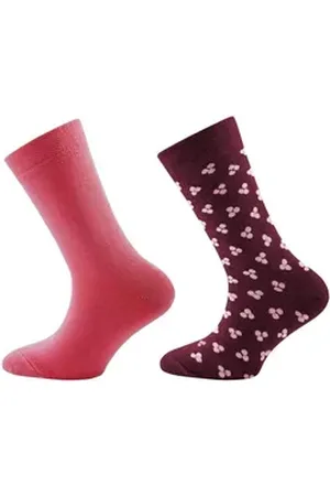 Ewers Socken Strümpfe Söckchen 2er Pack Pünktchen Uni lila rosa (2-Paar) rosa 23-26