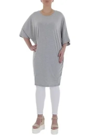 Ital-Design Tunikashirt Damen Freizeit (85915831) Top & Shirt in Grau grau L/XL