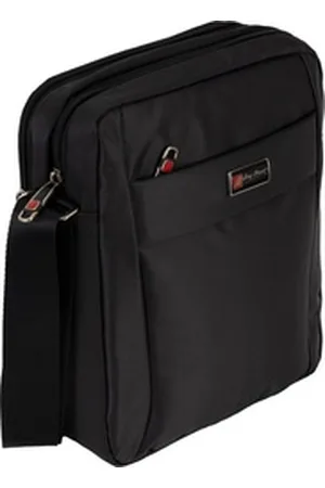 Bag Street Umhängetasche Herrentasche Flugbegleiter Schultertasche Umhängetasche schwarz