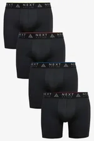 Next Boxershorts 4er-Pack Sport-Unterhosen in längerer Länge (4-St) schwarz L