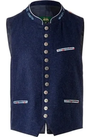 Wiesnkönig Funktionsweste Weste Enzo (1-tlg) blau 44