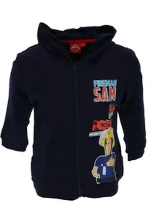 Fireman Sam Kapuzensweatshirt Feuerwehrmann Sam Kinder Kapuzenjacke Dunkelblau 98 - 128 110/116