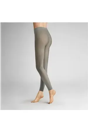 Hudson Strickstrumpfleggings Web 50 DEN (1 St) Leggings mit abwechslungsreichem Muster grau 36-38