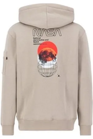 Alpha Industries Hoodie Men - Hoodies NASA Orbit Hoodie braun 2XL